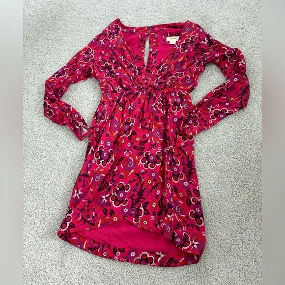 Anthropologie | Dresses | Anthropologie Maeve Pink Floral Dress | Poshmark